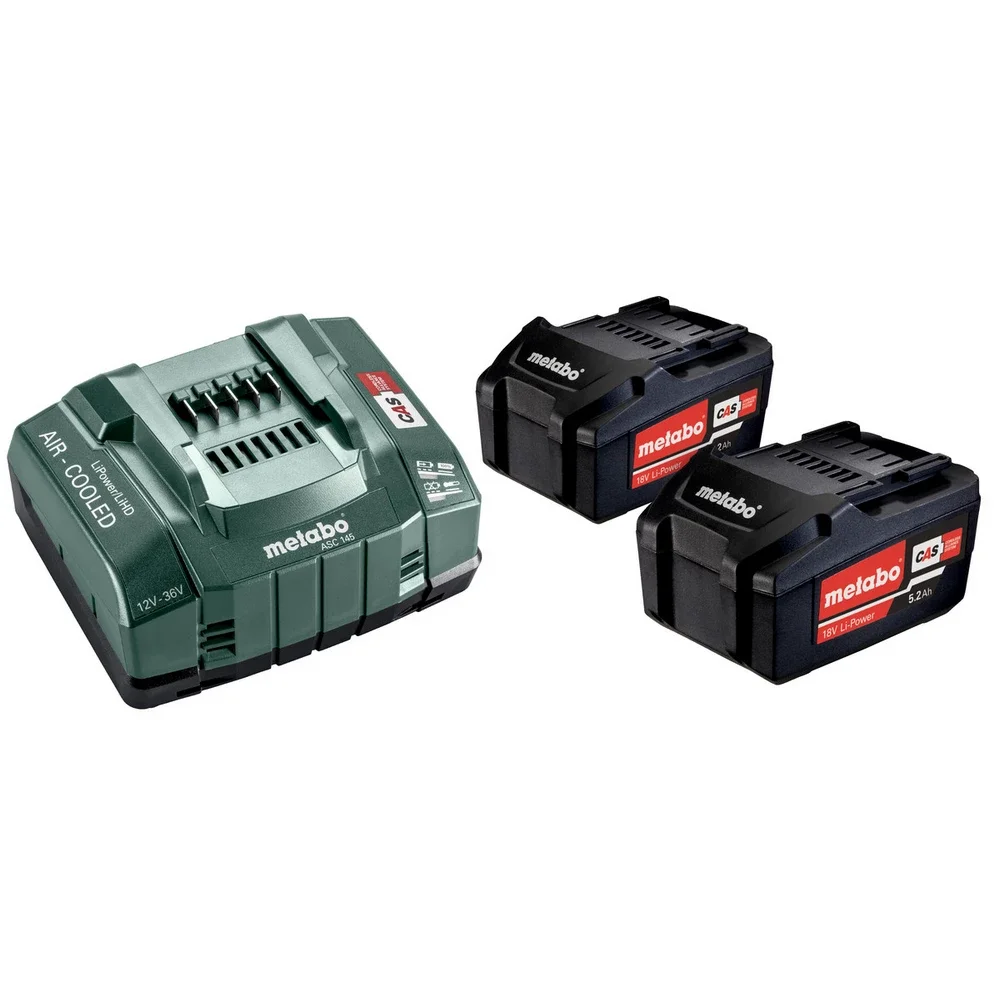 Metabo Basic-Set 2 x 5.2 Ah