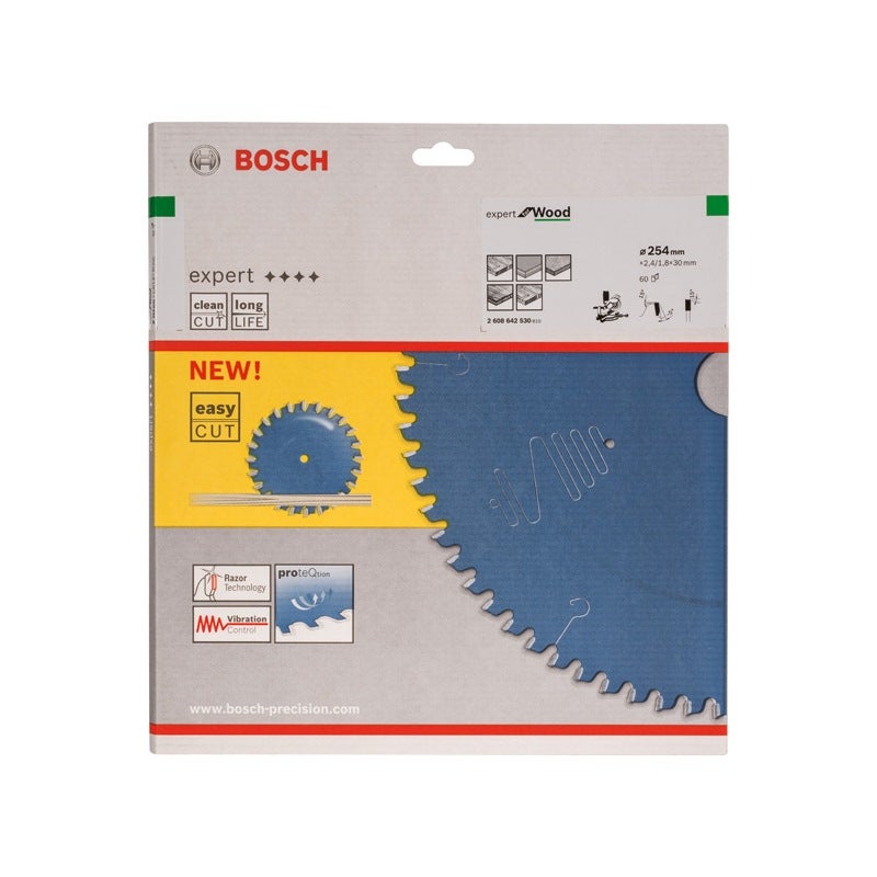 Bosch EXPERT Wood Kreissägeblatt, 254x2,4/1,8x30 mm, Z60 #2608642530