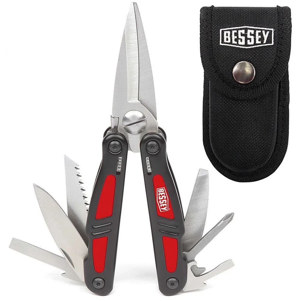 Bessey Multifunktionswerkzeug mit großer Schere, inkl. Gürteltasche