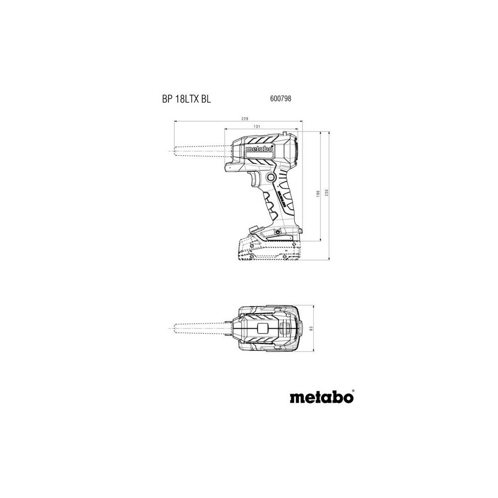 Metabo BP 18 LTX BL * Akku-Blaspistole TV00