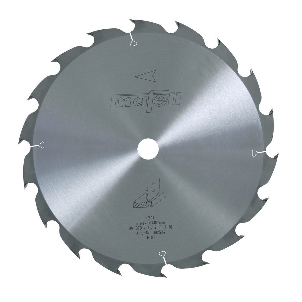 Mafell Sägeblatt-HM, 370 x 2,5/4,2 x 30 mm, Z 18, WZ (MKS 145 Ec) #092524