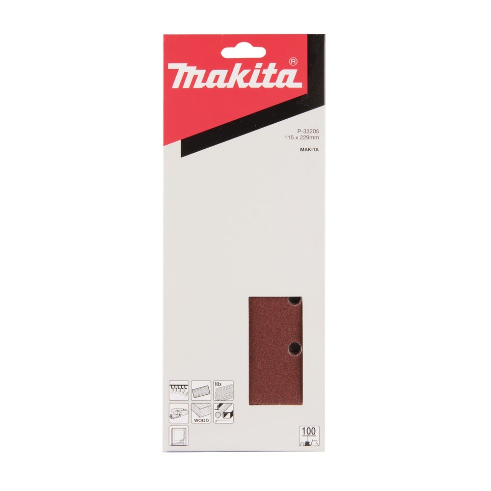 Makita Schleifpapier 115 x 229 mm, K100, 10 Stk. #P-33205