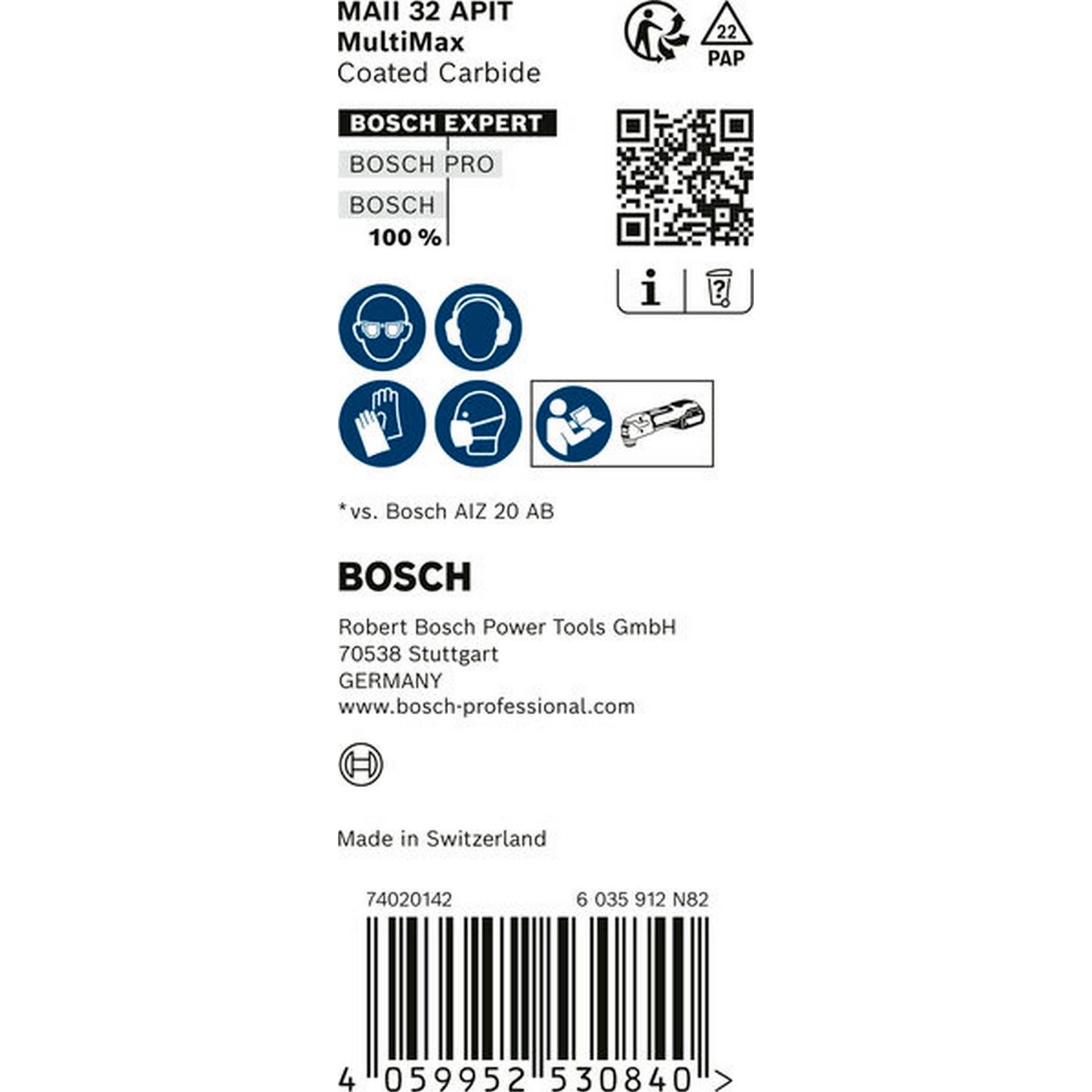 Bosch EXPERT MultiMax MAII 32 APIT Tauchsägeblatt, 32 mm, 10-tlg. #2608900032