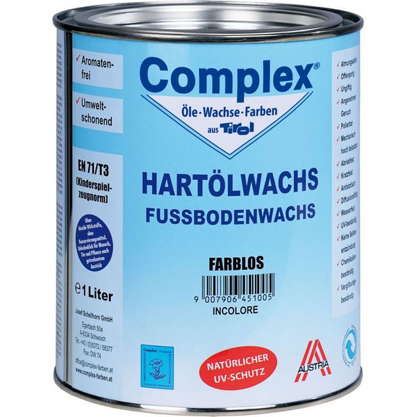 COMPLEX HARTÖLWACHS - 1 Liter Dose - Roheffekt