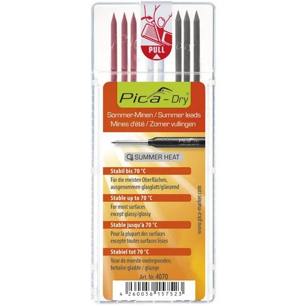 Pica Dry Ersatzminen-Set \"SUMMER HEAT\" #4070