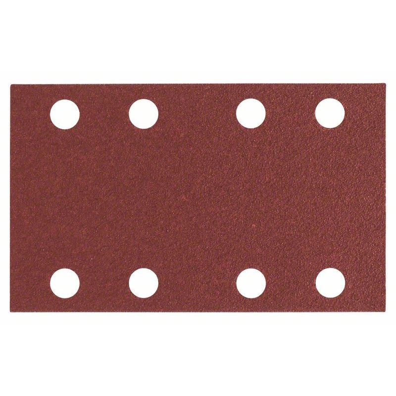 Bosch Schleifblatt C430, 80 x 133 mm, 240, 8 Löcher, Klett, 10er-Pack #2608605283