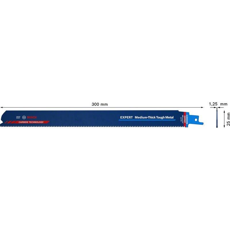 Bosch EXPERT S1255HHM Medium-Thick Tough Metal Säbelsägeblatt #2608900377
