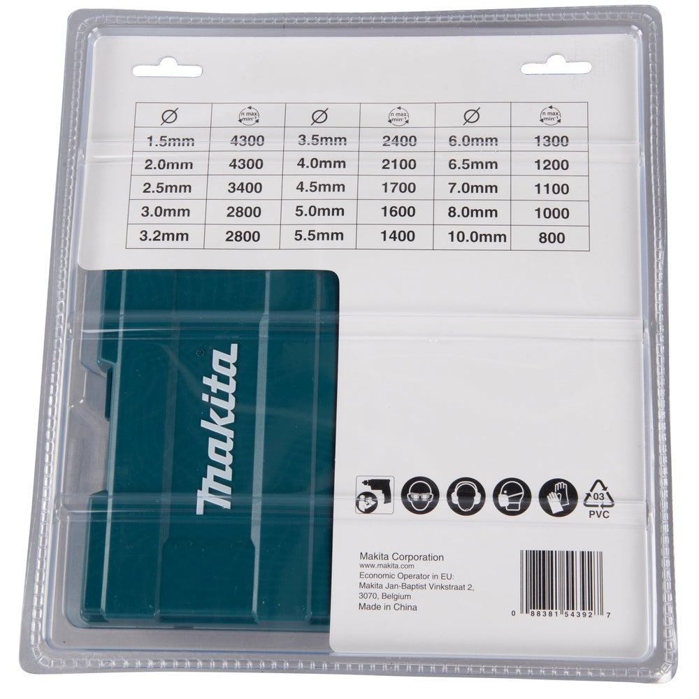 Makita 19-tlg. HSS-TIN Bohrerset #B-67795