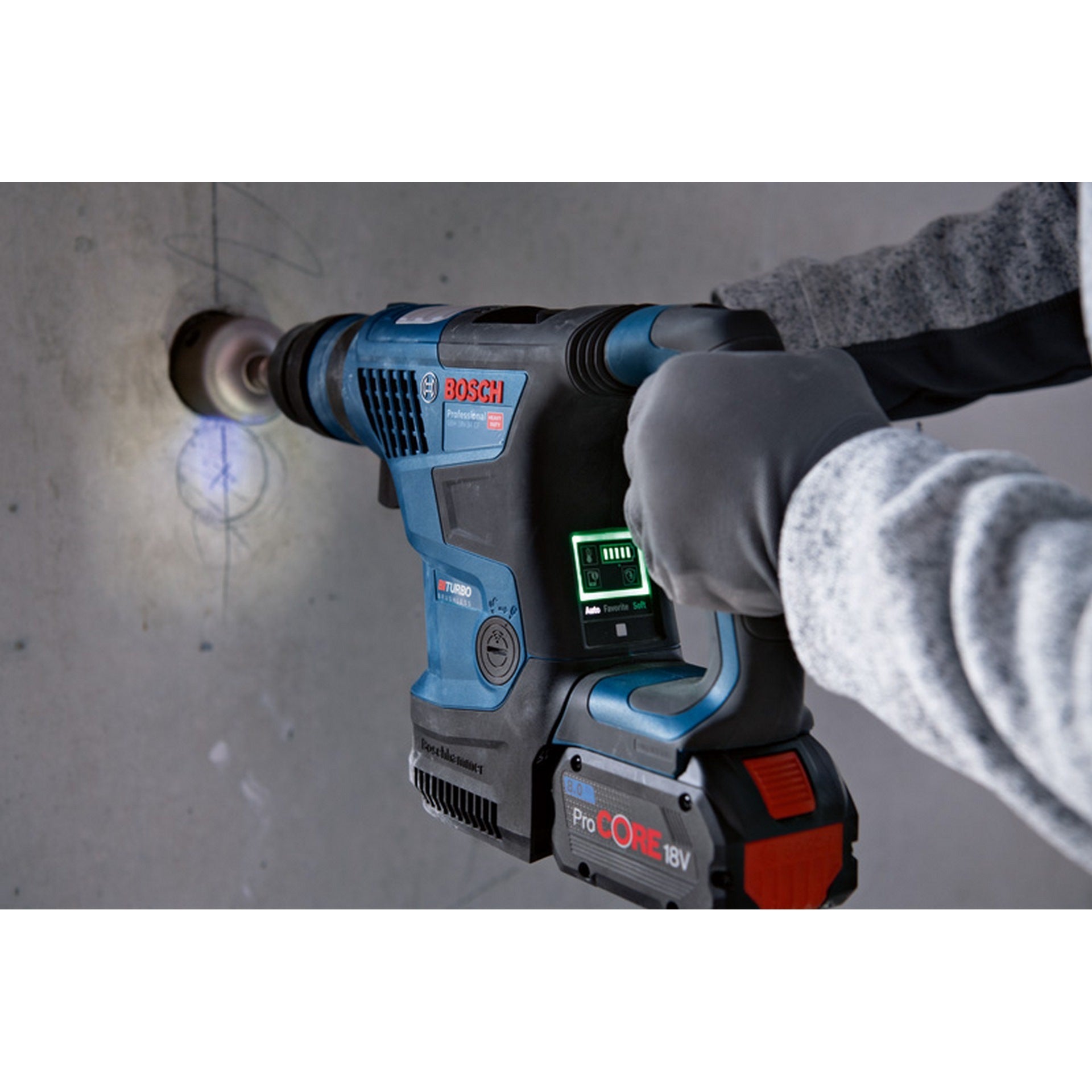 Bosch Akku-Bohrhammer BITURBO mit SDS plus GBH 18V-34 CF #0611914001