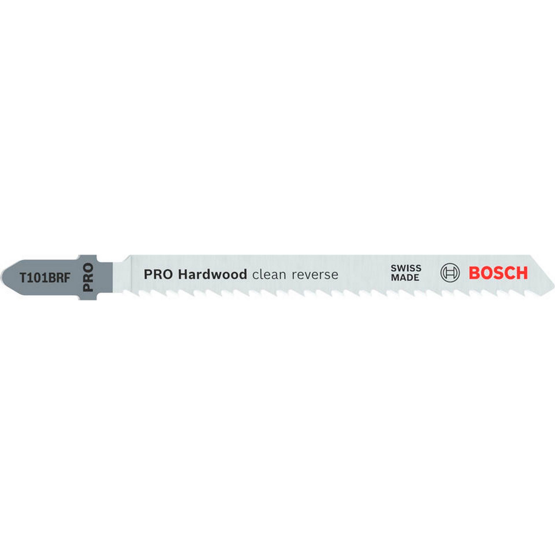 Bosch PRO Hardwood clean reverse T101BRF Stichsägeblatt, 100 mm, 25-tlg. #2608634989