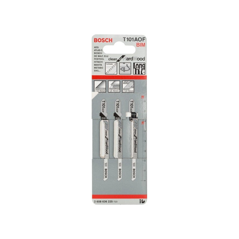 Bosch PRO Hardwood clean curve T101AOF Stichsägeblatt, 83 mm, 3-tlg. #2608636225