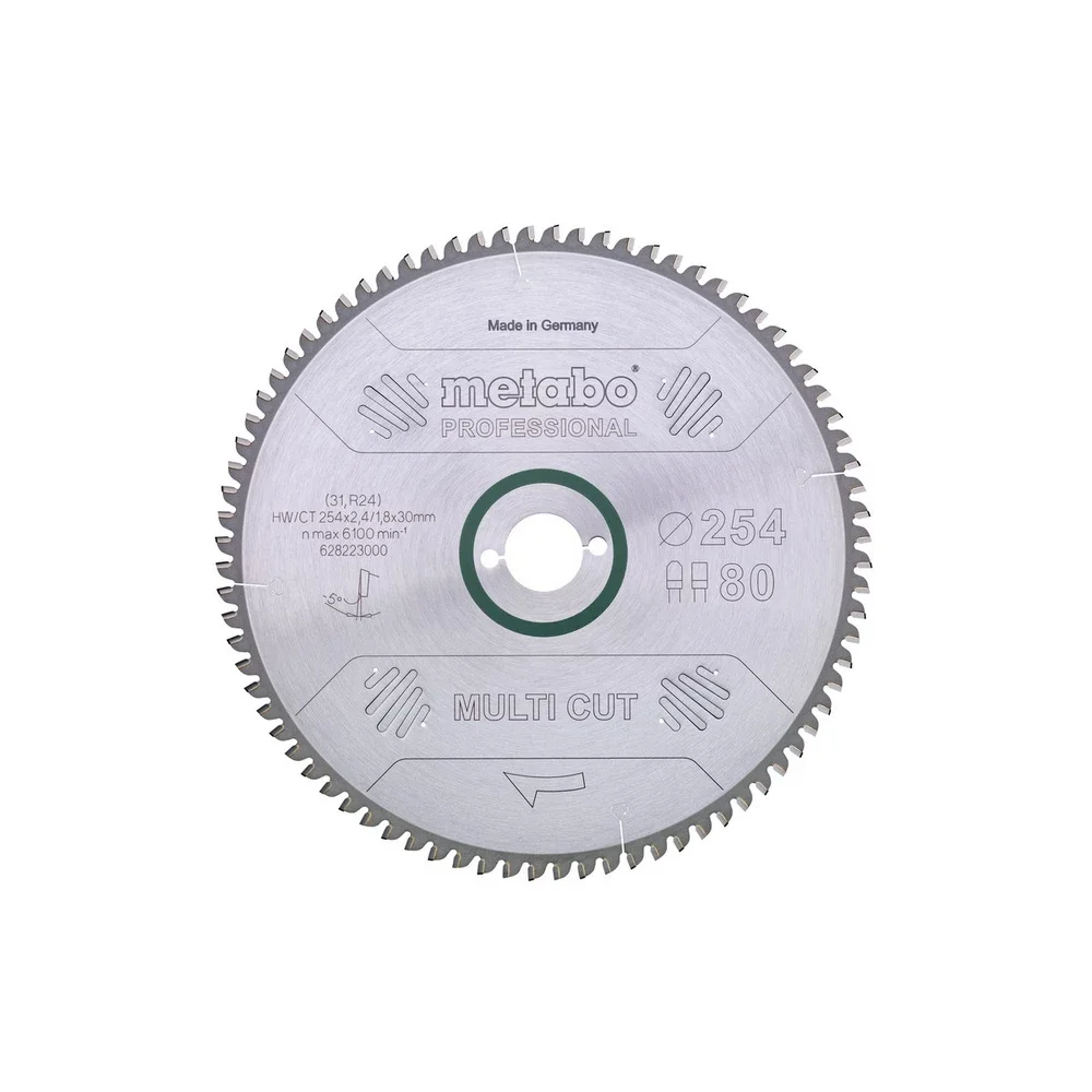 Metabo MultiCutProf 254x30, 80 FZ/TZ 5°neg