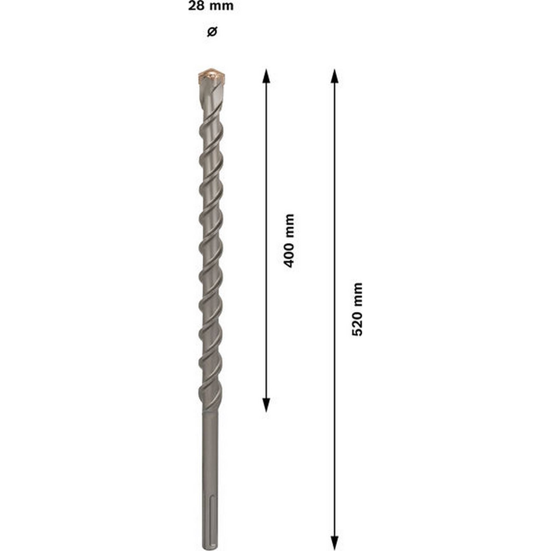 Bosch PRO SDS max-9 Natural Stone Bohrer, 28 x 400 x 520 mm #1618596502