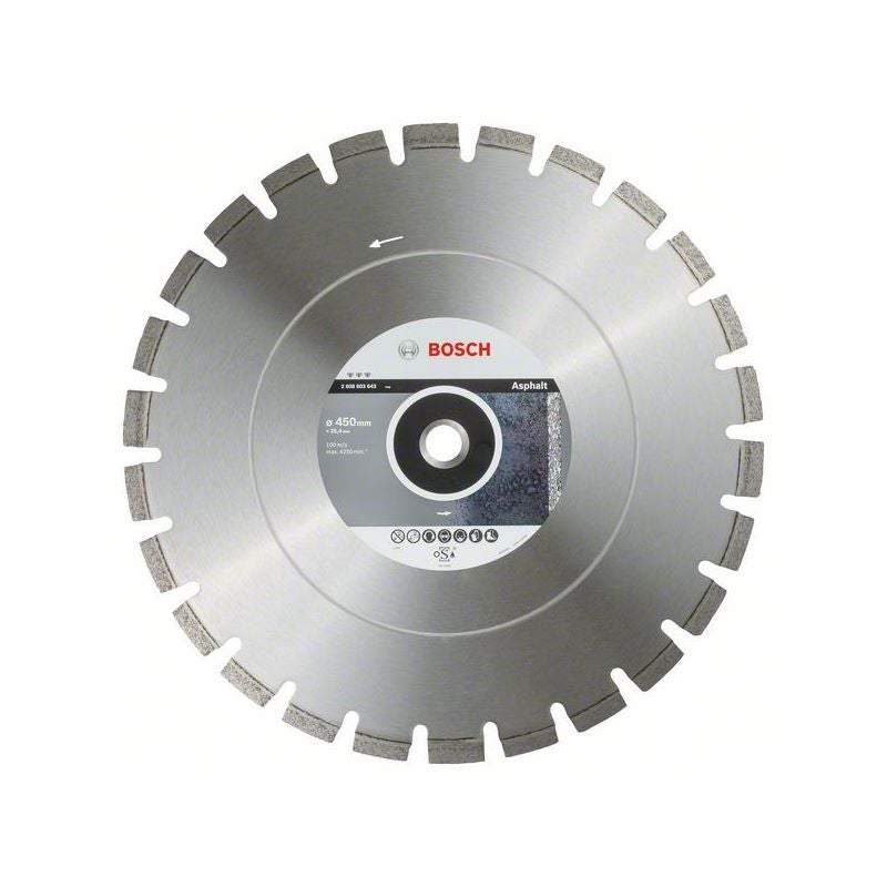 Bosch PRO Asphalt Diamanttrennscheibe, 450 x 25,4 mm #2608603643