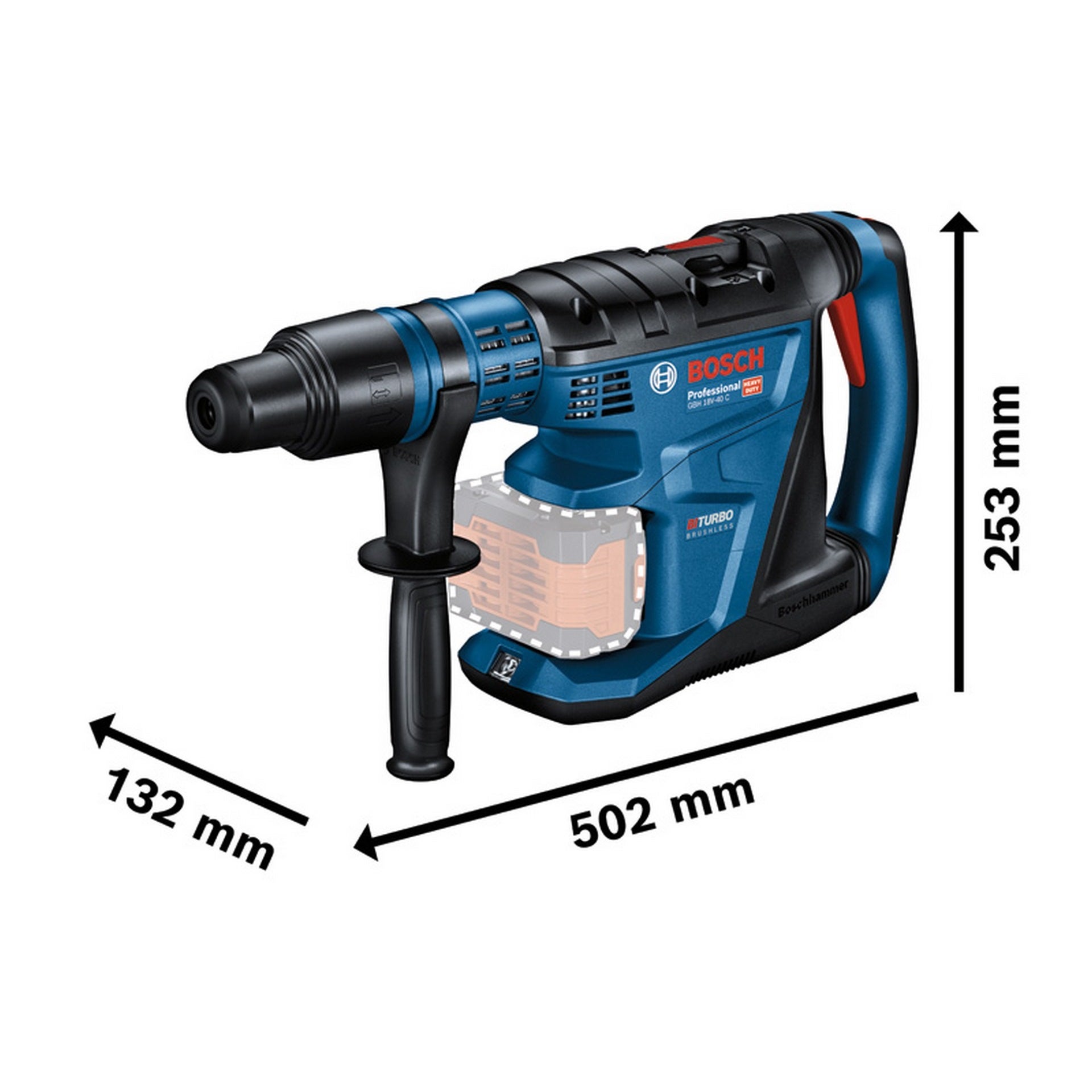 Bosch Akku-Bohrhammer mit SDS max GBH 18V-40 C in XL-BOXX #0611917100