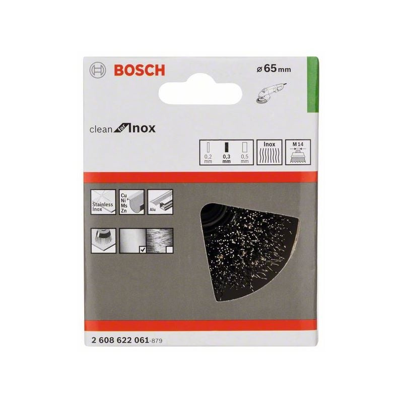 Bosch PRO Stainless Steel clean Topfbürste, 65 x 0,3 mm, Gewinde #2608622061