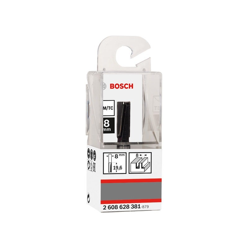 Bosch PRO Nutfräser, zweischneidig, D 8 mm, L 19,6 mm, S 8 mm #2608628381
