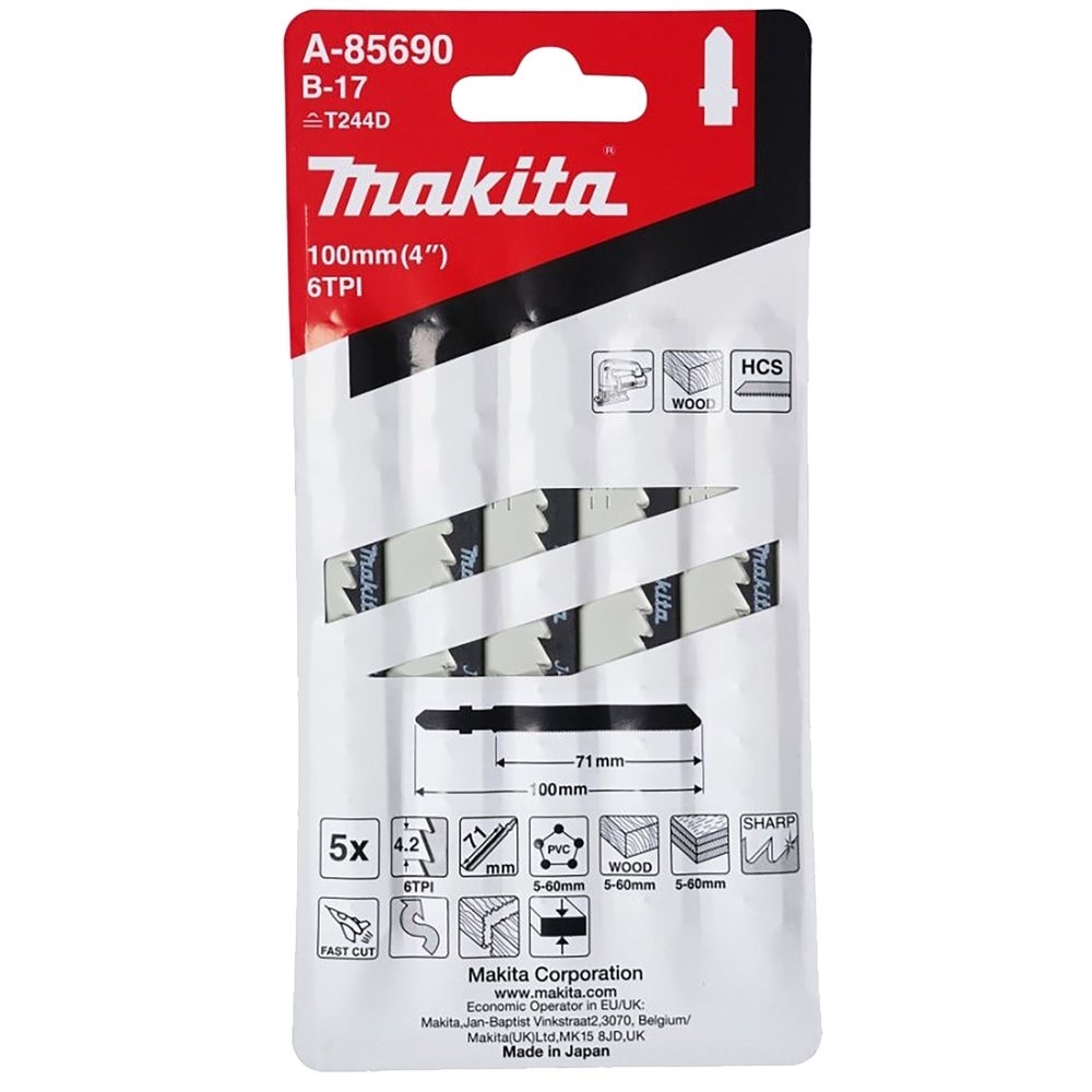 Makita Stichsägeblatt für Holz Schnelle Schnitte #A-85690