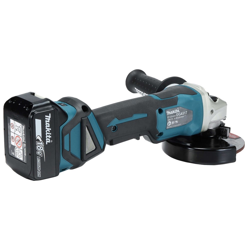 Makita Akku-Winkelschleifer LXT DGA517RTJ