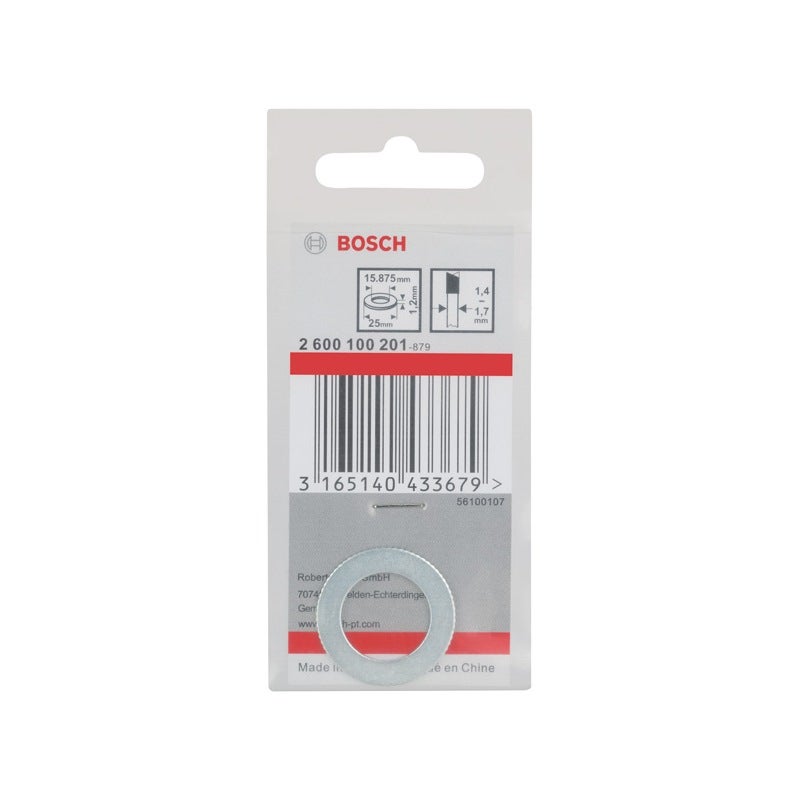 Bosch Reduzierring für PRO Kreissägeblatt, 25 x 1,2 x 15,875 mm #2600100201