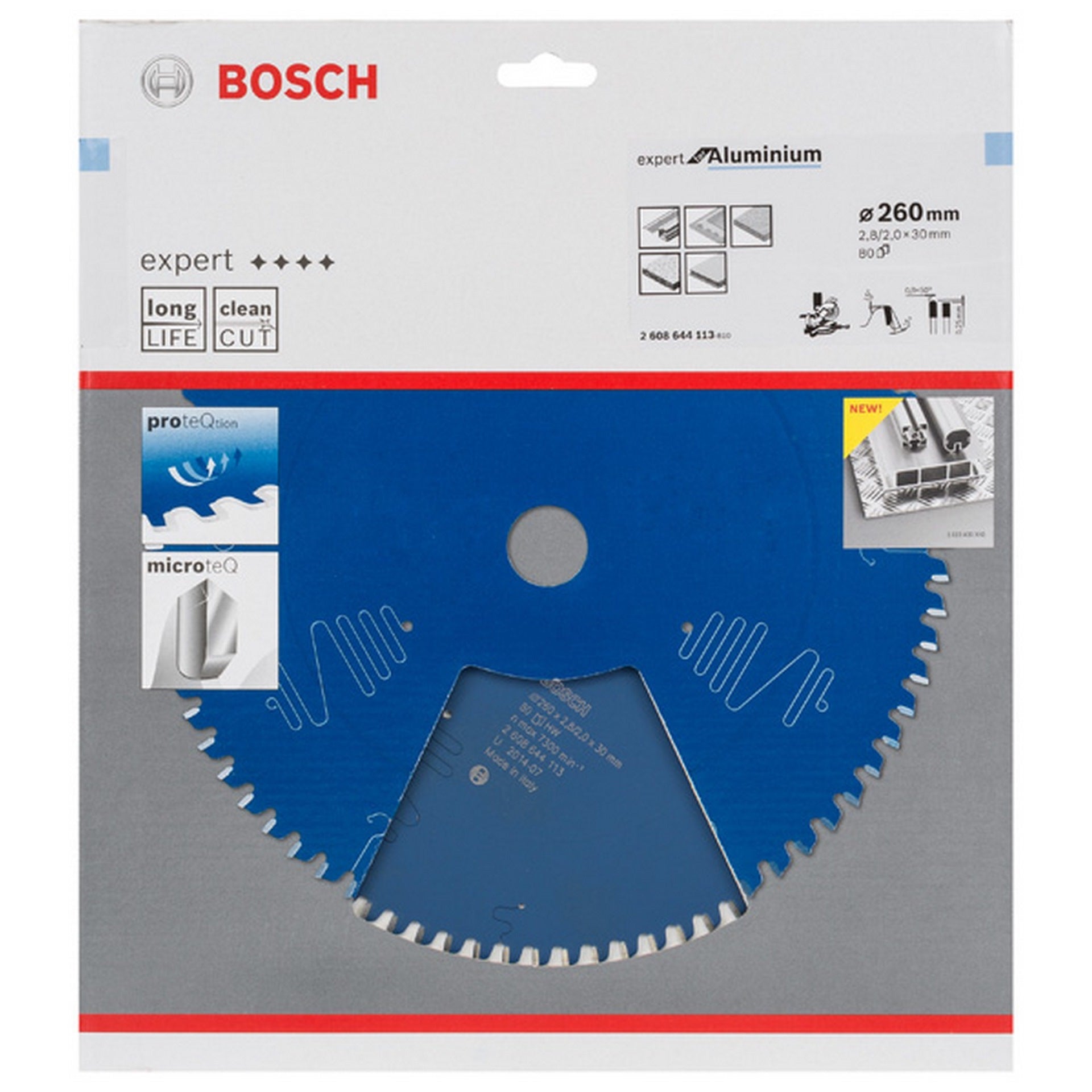 Bosch Kreissägeblatt Expert for Aluminium, B 260 x 30, Z80 #2608644113