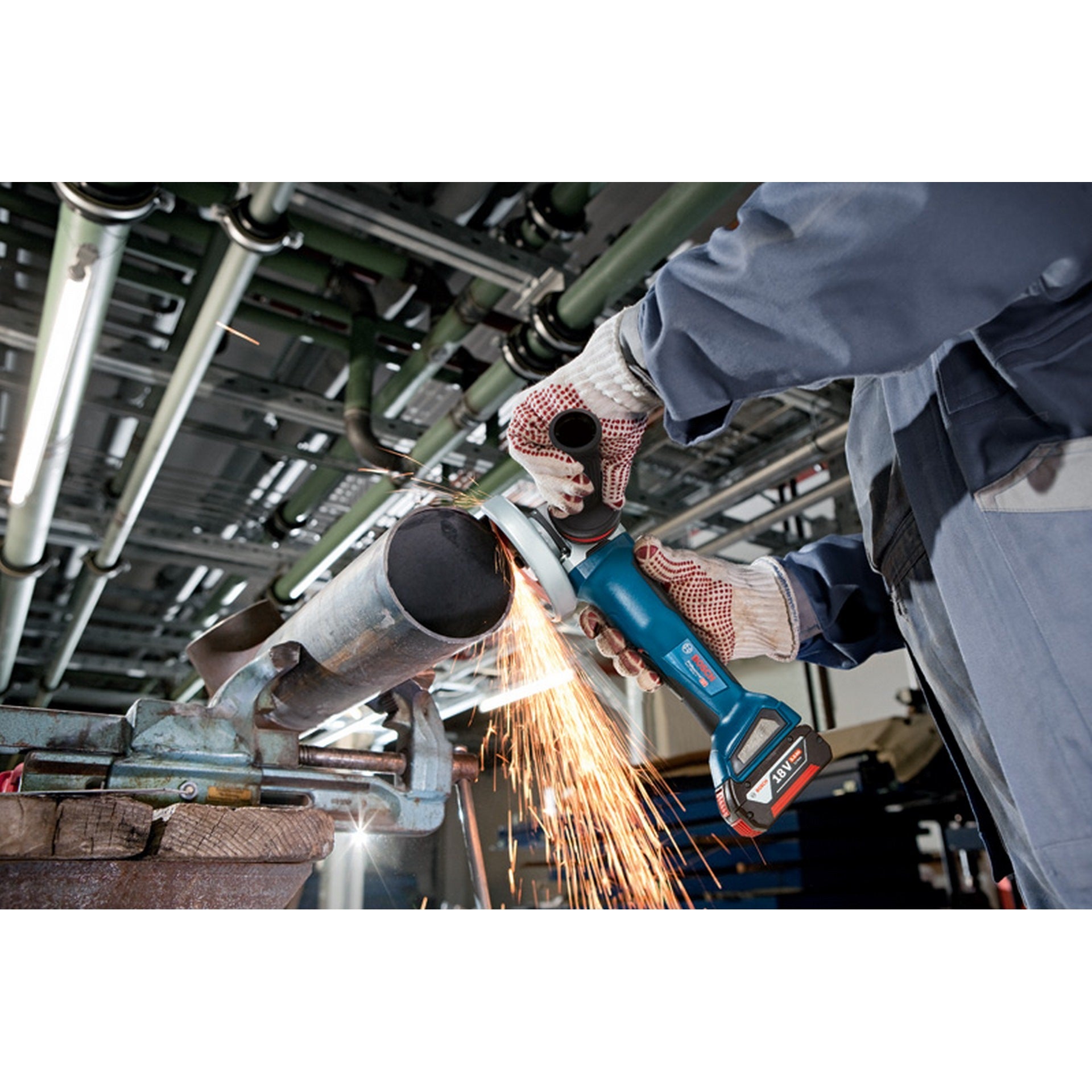 Bosch Akku-Winkelschleifer mit X-LOCK GWX 18V-10 P in L-BOXX #06019J4201
