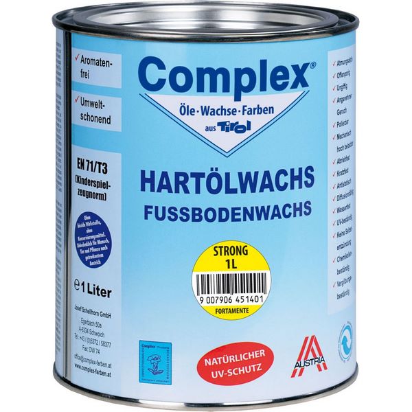 COMPLEX HARTÖLWACHS STRONG - 1 Liter Dose - Farblos