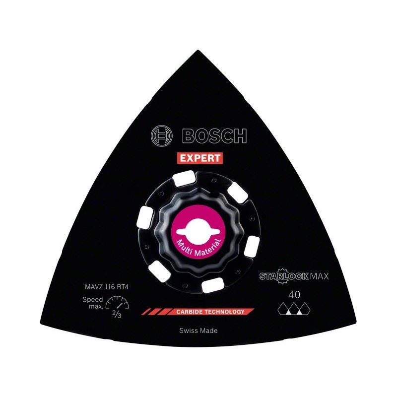 Bosch EXPERT MAVZ 116 RT4 Schleifplatte für Multifunktionswerkzeuge, 116 mm #2608900053