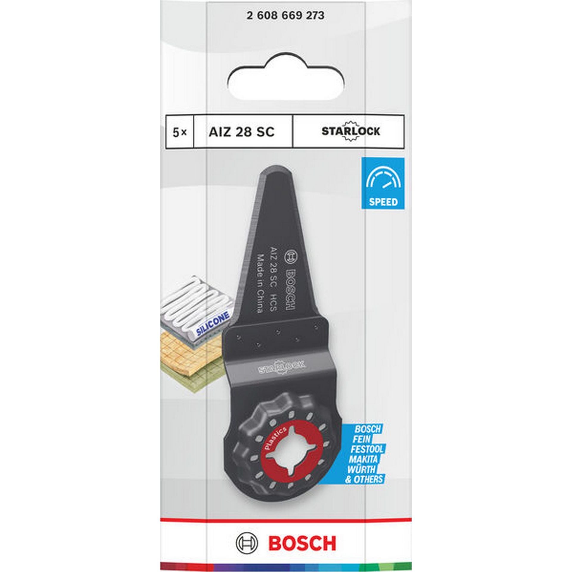 Bosch AIZ 28 SC Kunststoff Schneider, Starlock, 28 x 40 mm, 5-tlg. #2608669273
