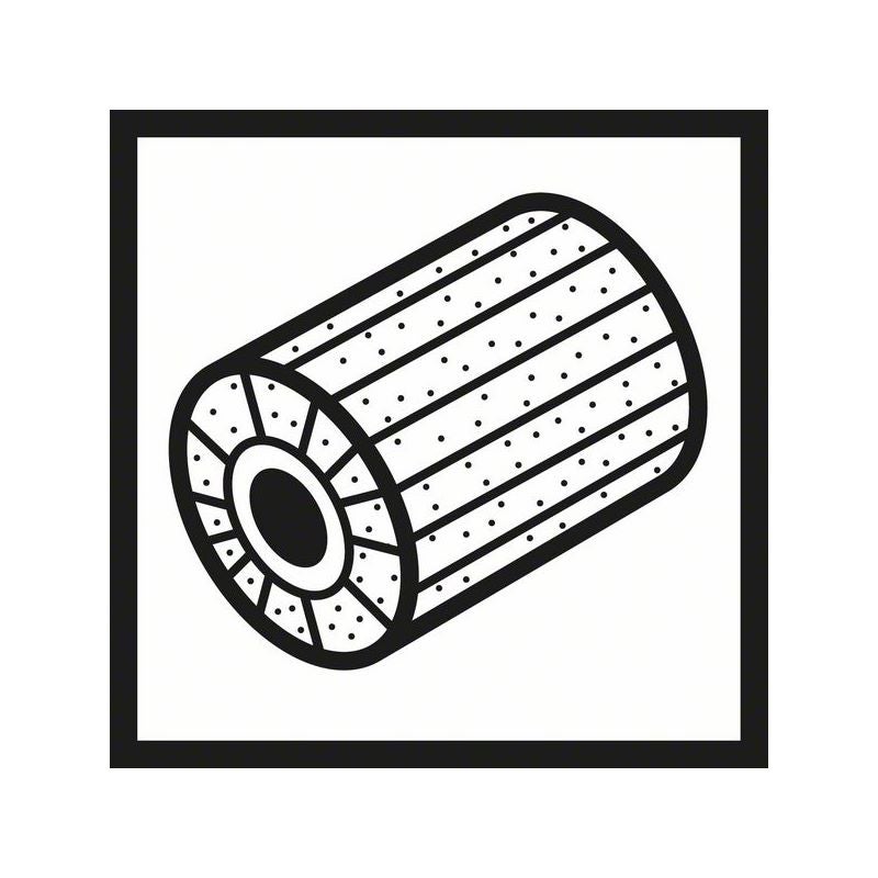 Bosch Lamellenschleifwalze mit Vlies, 19 mm, fein, 100 mm #2608000604