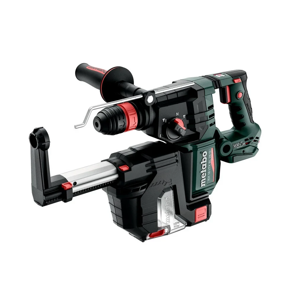 Metabo Akku-Kombihammer KH 18 LTX 28 BL Q Set ISA #601715900 mit integrierter Staubabsaugung und Met