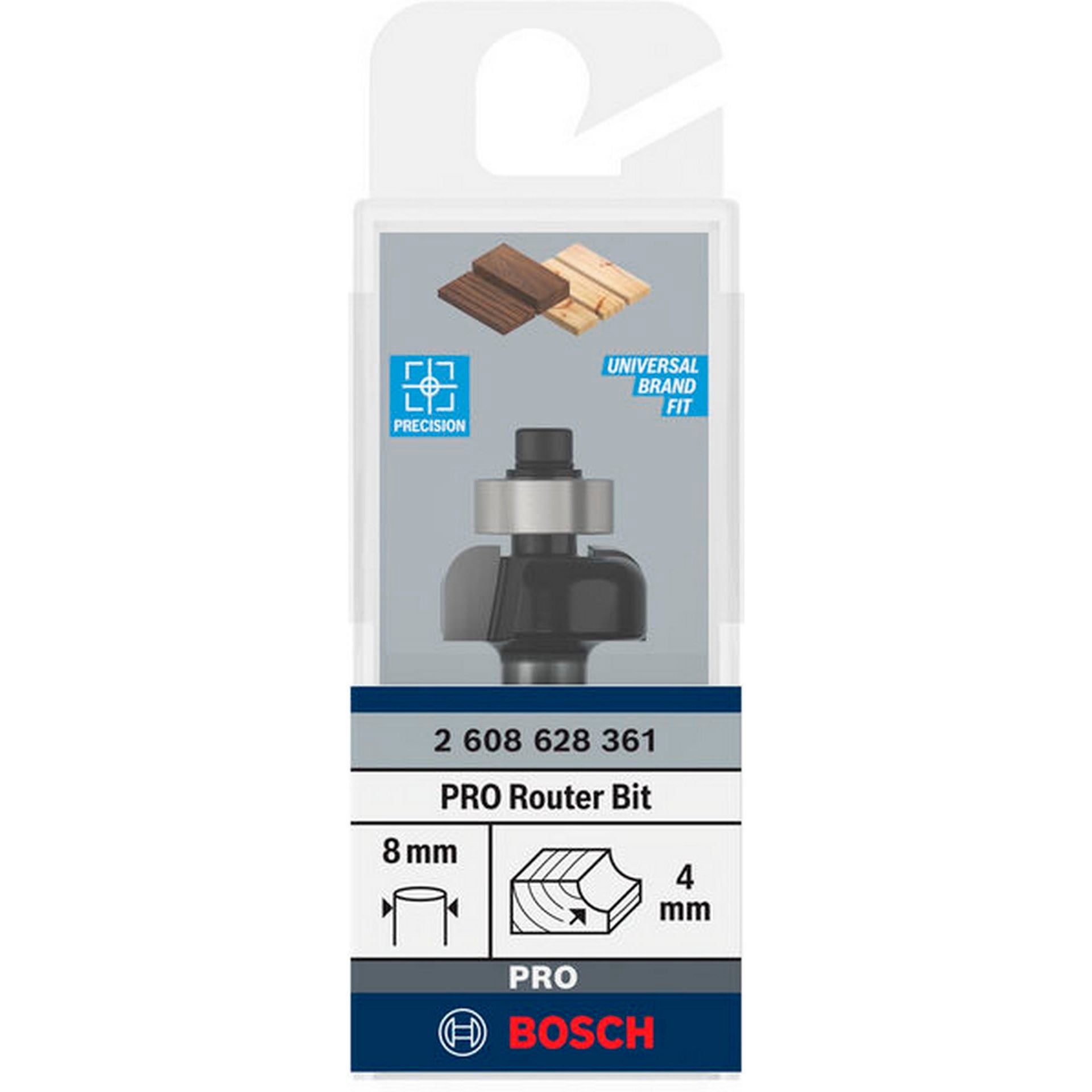 Bosch PRO Hohlkehlfräser, R 4 mm, S 8 mm #2608628361