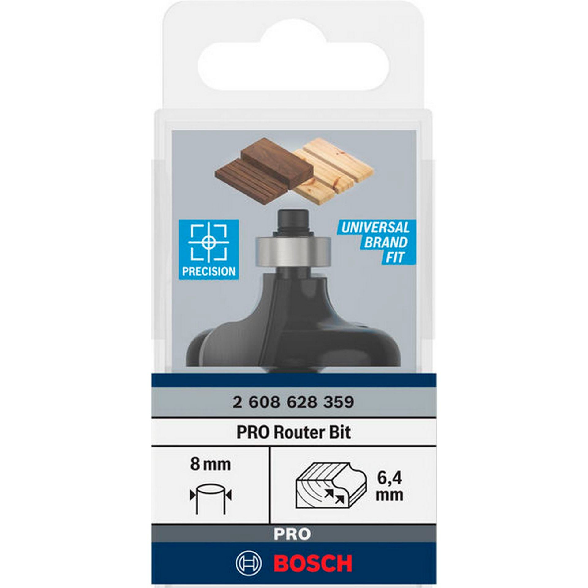 Bosch PRO Profilfräser Ogee, R 6,4 mm, S 8 mm #2608628359
