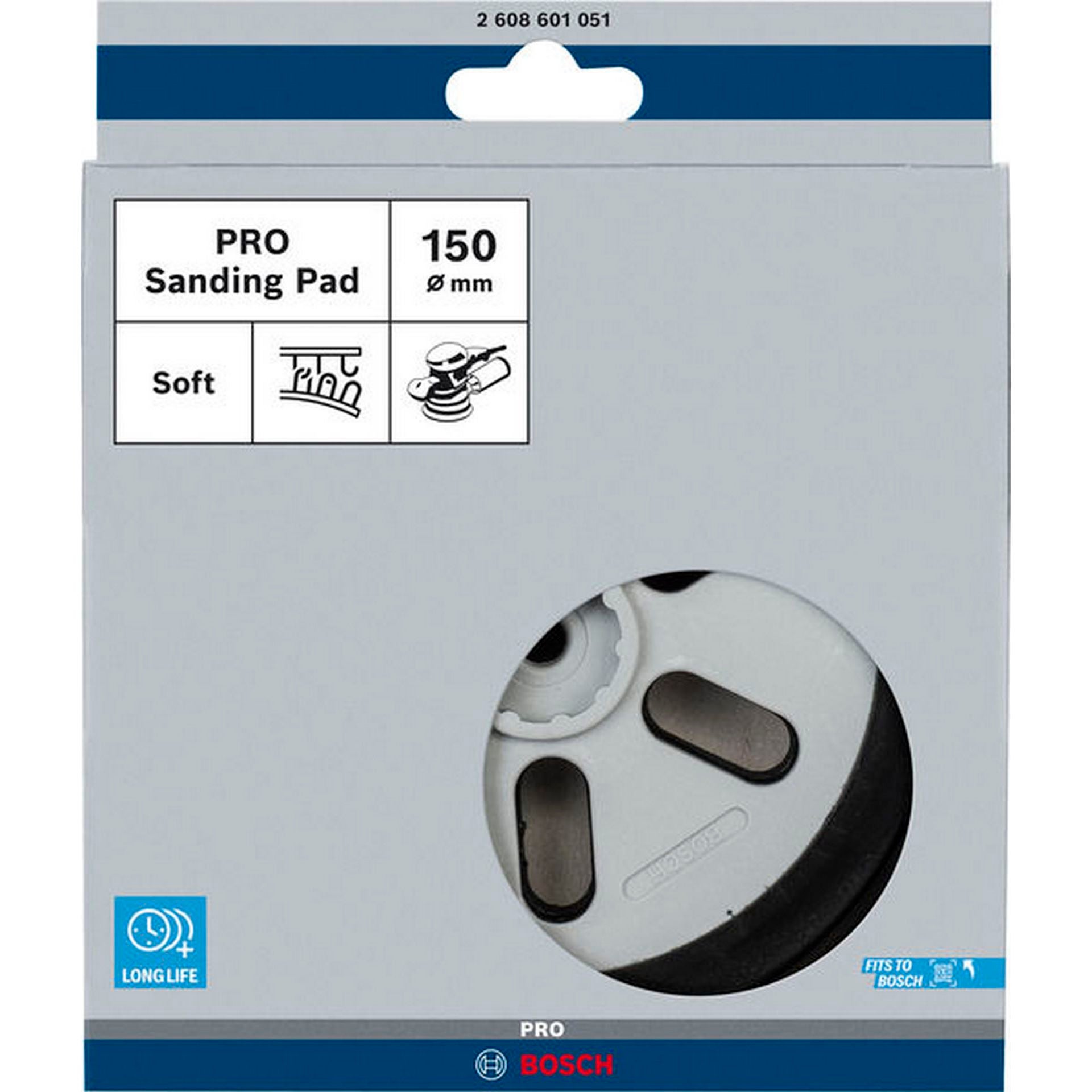 Bosch PRO Schleifteller, weich, 150 mm #2608601051