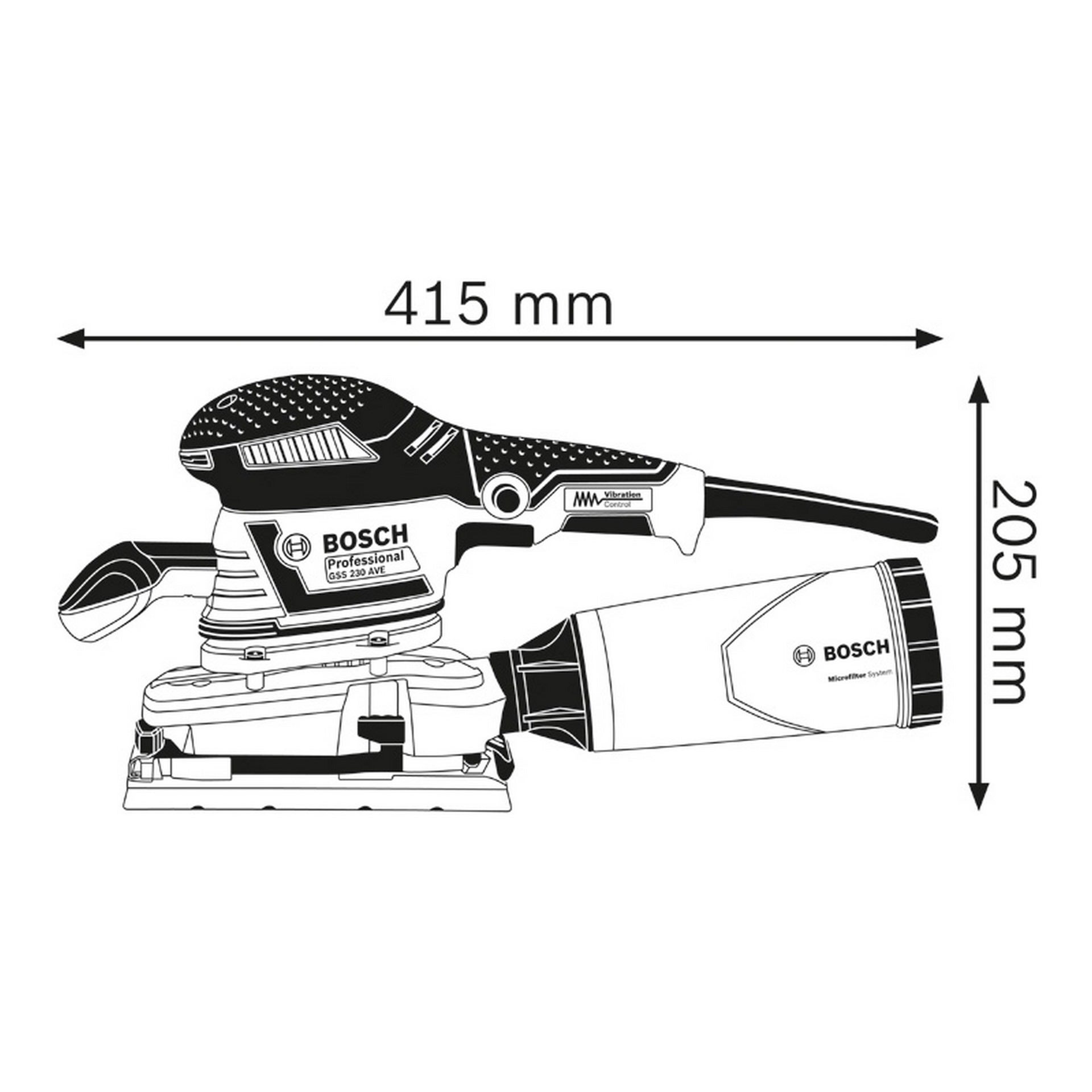 Bosch Schwingschleifer GSS 230 AVE in L-BOXX #0601292801