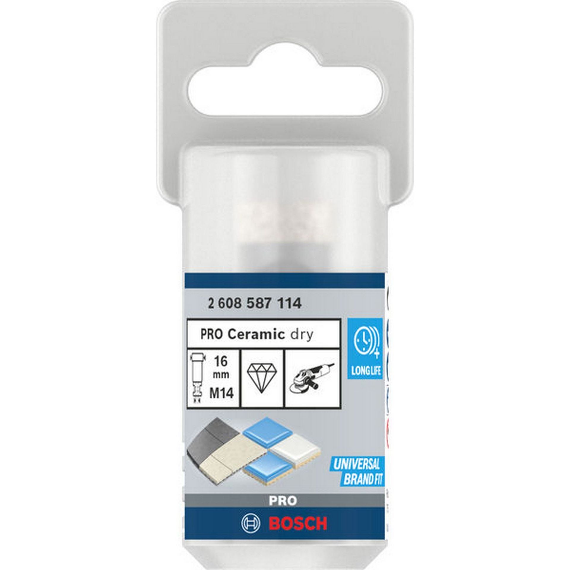 Bosch PRO Ceramic Trockenbohrkrone, 16 x 30 x14 mm #2608587114