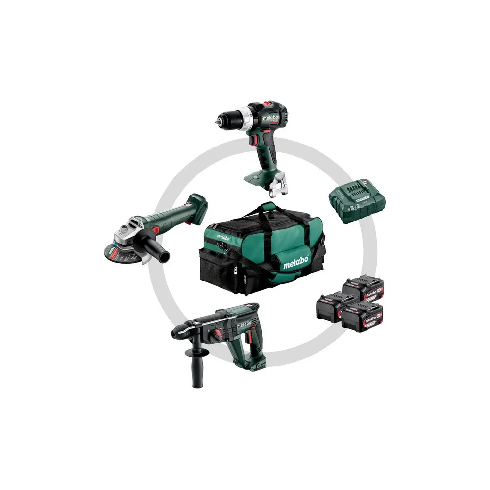 Metabo Akku Combo Set 3.1 #685212000 SB 18 LT BL + W 18 L 9-125 Quick + KH 18 LTX 24