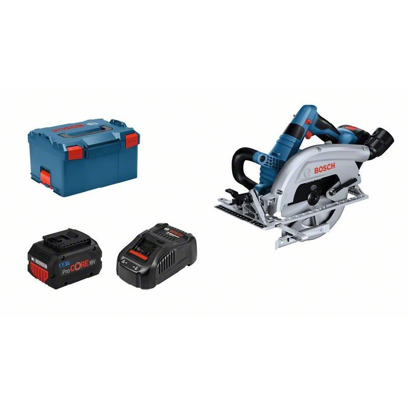 Bosch Akku-Kreissäge GKS 18V-70 L, 2 x Akku ProCORE18V 5.5Ah in L-BOXX #06016B9002