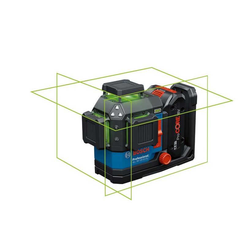 Bosch Linienlaser GLL 18V-120-33 CG, 1 x Akku ProCORE18V 4.0Ah in L-BOXX #0601065100