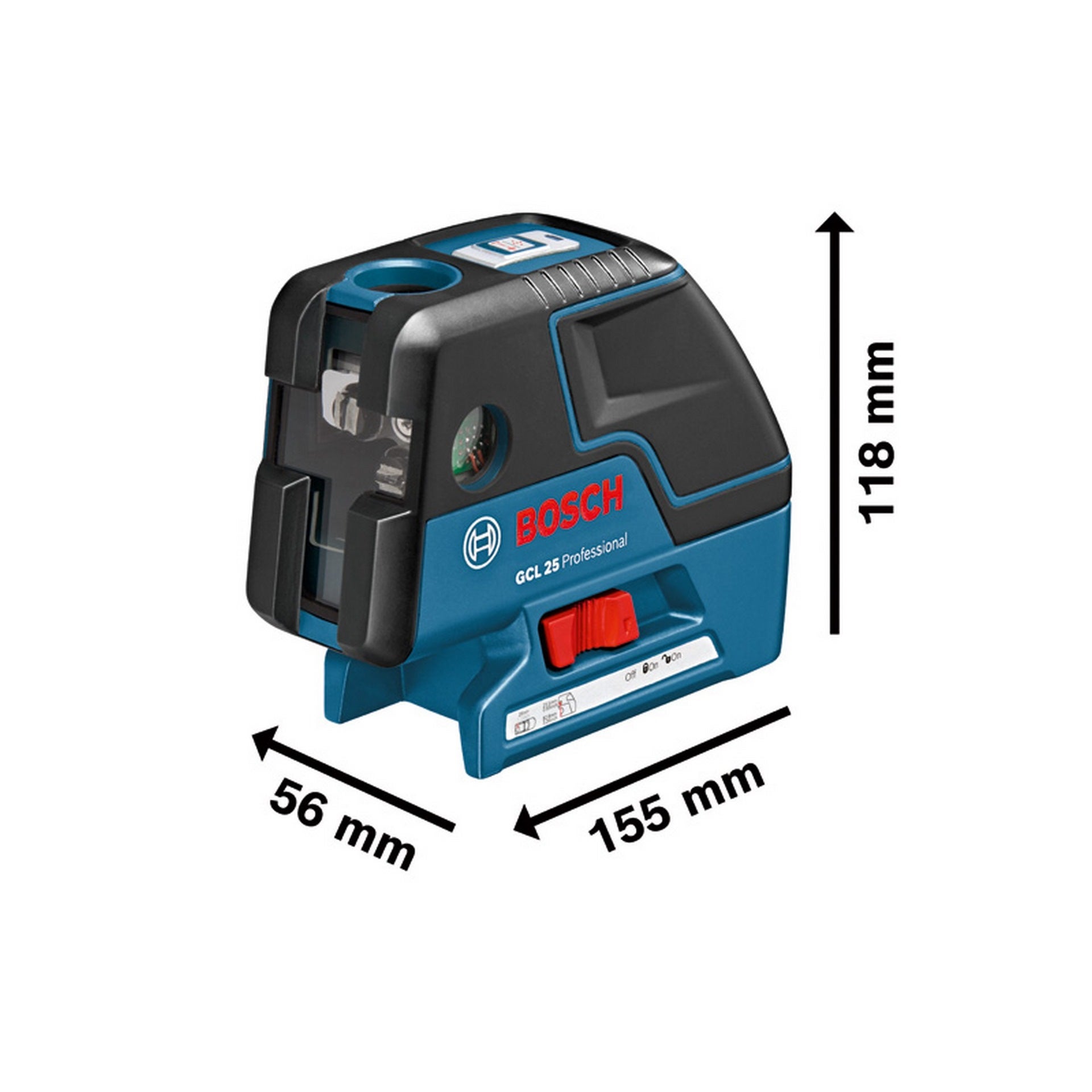 Bosch Kombilaser GCL 25, 4 x 1,5 V-LR6-Batterie (AA) #0601066B00