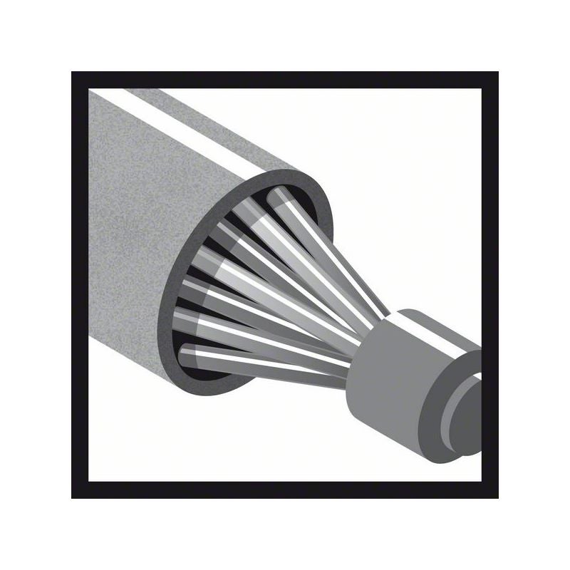 Bosch PRO Metal heavy Pinselbürste, gerader Schaft, 10 x 0,35 mm #2608622115