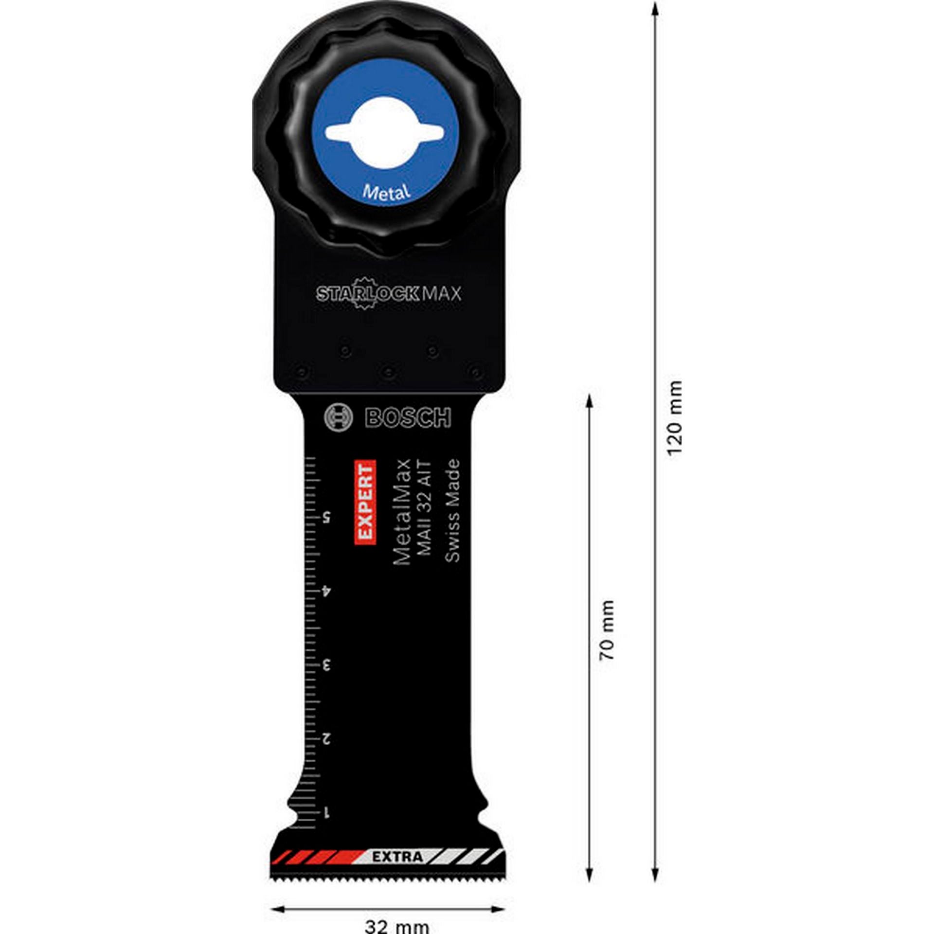 Bosch EXPERT MetalMax MAII 32 AIT Tauchsägeblatt, 70x32 mm, 10-tlg. #2608900023