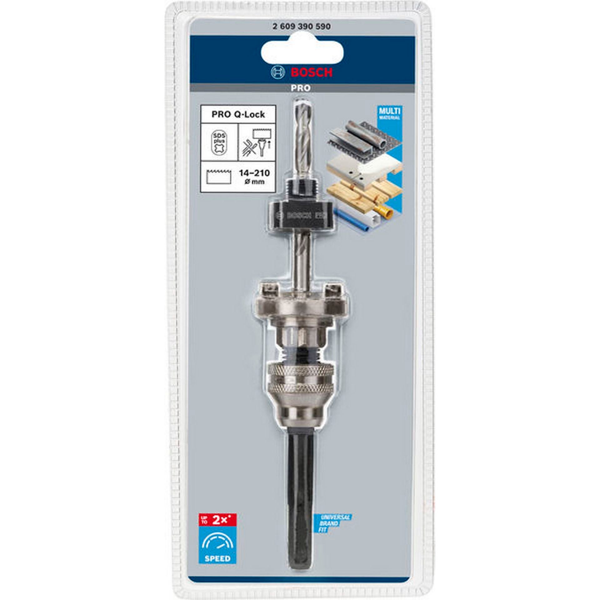 Bosch PRO Q-Lock Aufsteckhalter SDS plus Aufnahme für Quick Change-System für Lochsäg. #2609390590