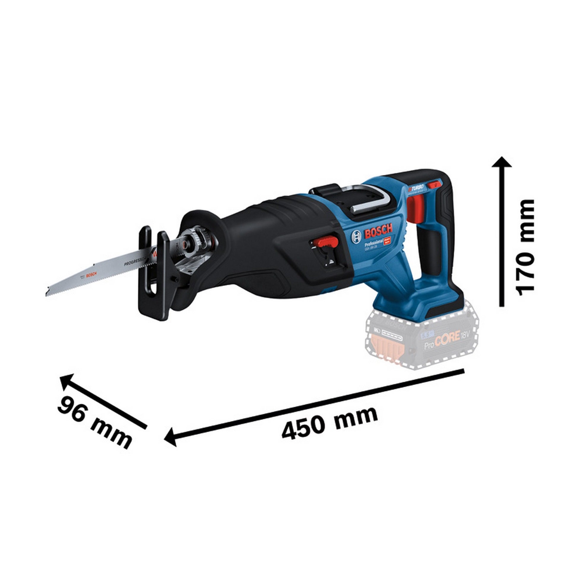 Bosch Akku-Säbelsäge GSA 18V-28 #06016C0000