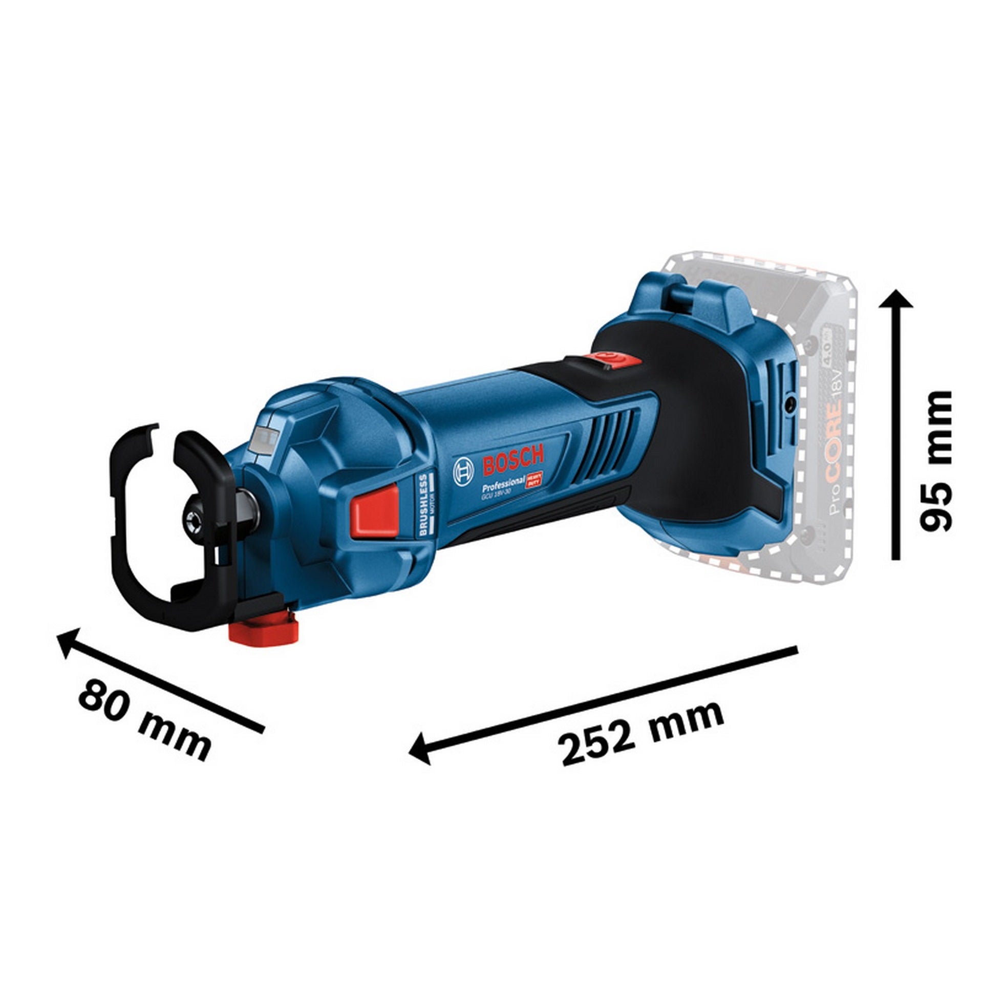 Bosch Akku-Rotationswerkzeug GCU 18V-30, L-BOXX #06019K8002