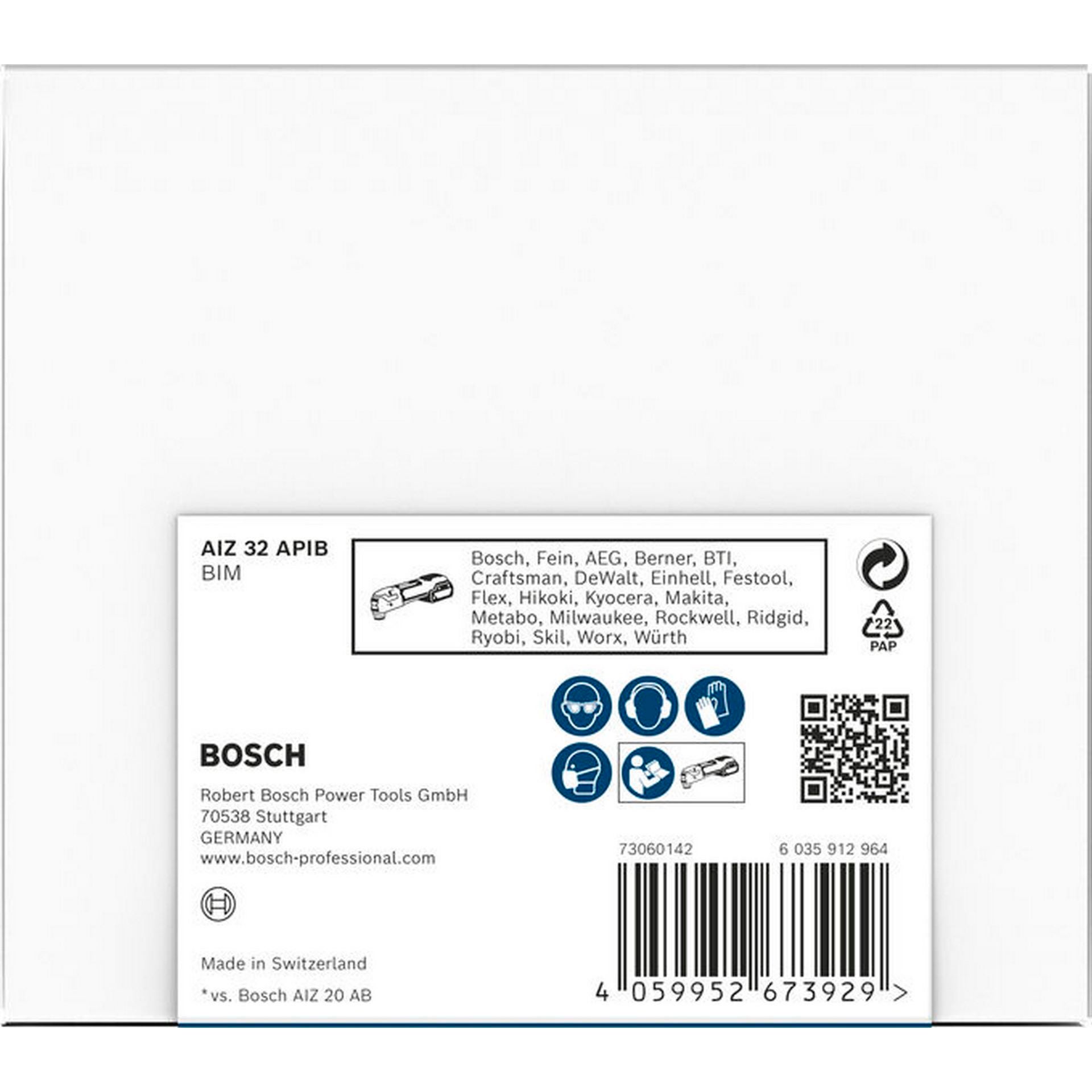 Bosch PRO AIZ 32 APIB Blatt für Multifunktionswerkzeuge, 32 x 50 mm, 50-tlg. #2608666240