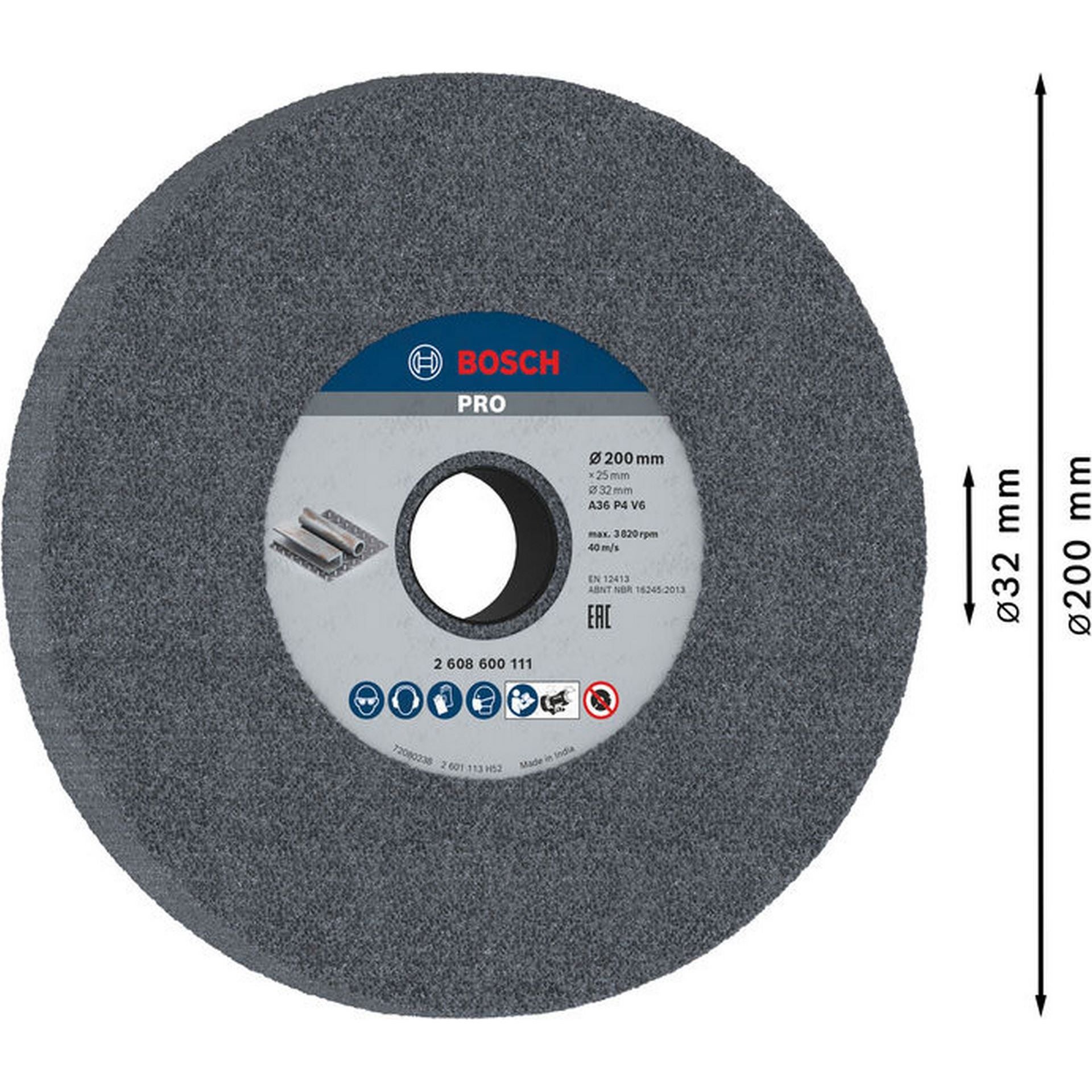 Bosch PRO Metal Schleifscheibe, 200 x 25 x 32 mm, G36 #2608600111