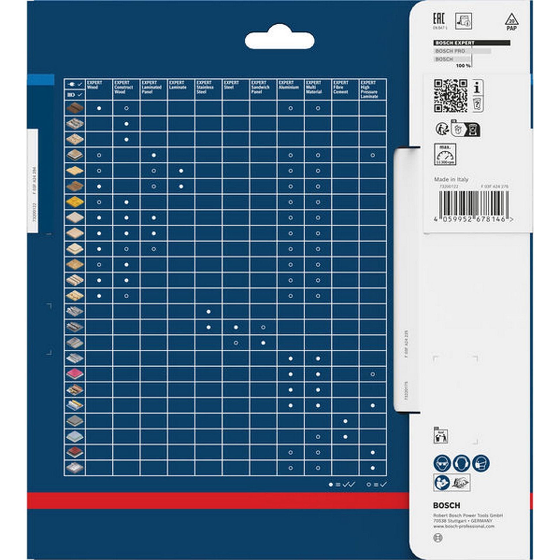 Bosch EXPERT Aluminium Kreissägeblatt, 168x1,8/1,2x20 mm, Z52 #2608901876