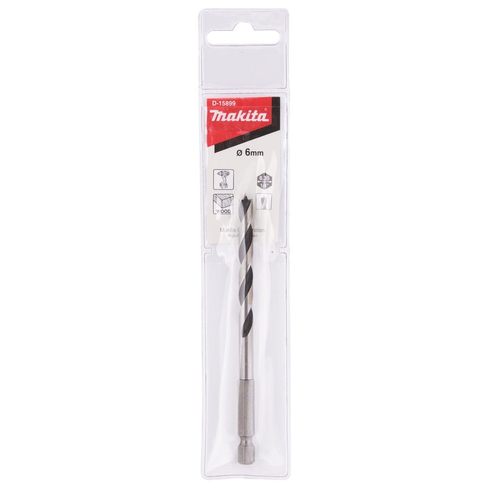 Makita Spiralbohrer 6 x 110 mm, 1/4" #D-15899