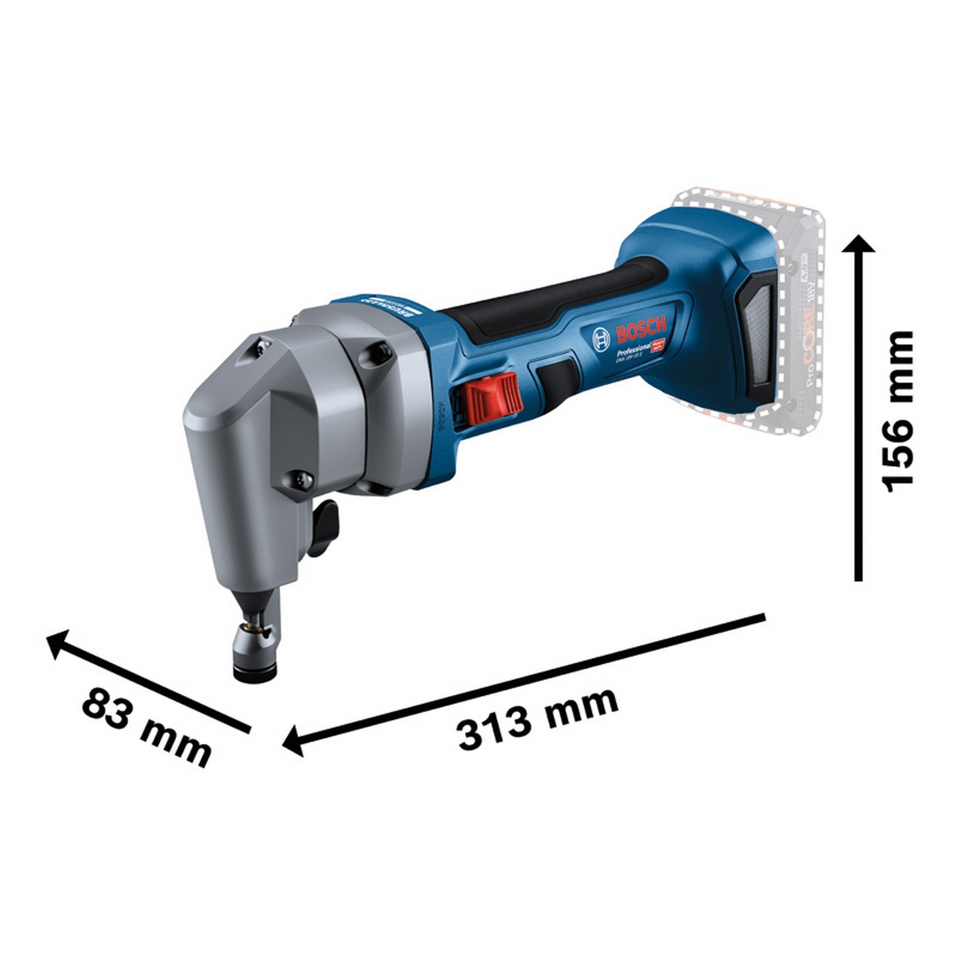 Bosch Akku-Nager GNA 18V-16 E #0601529600